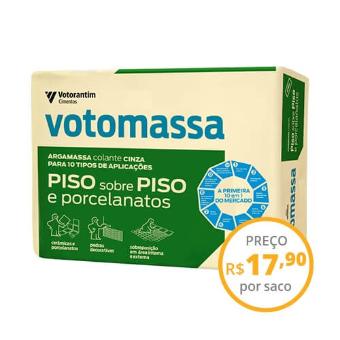 Argamassa Votomassa 10 em 1 piso sobre piso (50 x saco 20kg)