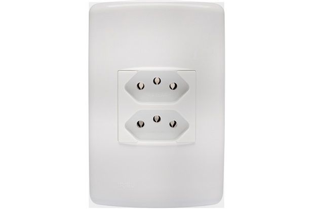 1 Tomada 2 Pólos Terra Duplex 10 a 4x2 Duale Up