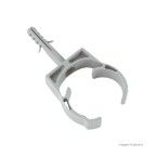 Abraçadeira 3/4 com bucha polipropileno cinza Tramontina