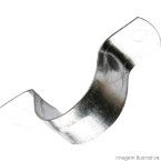 Abraçadeira de aço tipo U simples 102mm cinza Fixtil