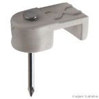 Abraçadeira de nylon para fio duplo 14x16mm branca Fixtil