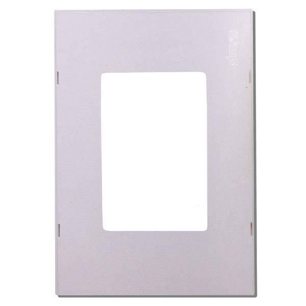 Acabamento para Placa sem Suporte 4x2 3 Módulo(s) Cristal 27 Play Simon