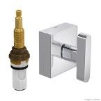 Acabamento para registro de pressão 1/2 e 3/4 pequeno Soul 4916.C38.PQ cromado Deca