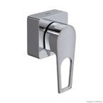 Acabamento para registro de pressão base 1/2 e 3/4 pequena Level Mix pequeno cromado Deca