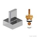 Acabamento para registro de pressão base 1/2 e 3/4 pequeno Polo cromado Deca