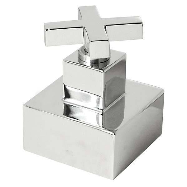 Acabamento para Registro para Base Padrão Deca Grande Cromado Duna Quadratta Deca