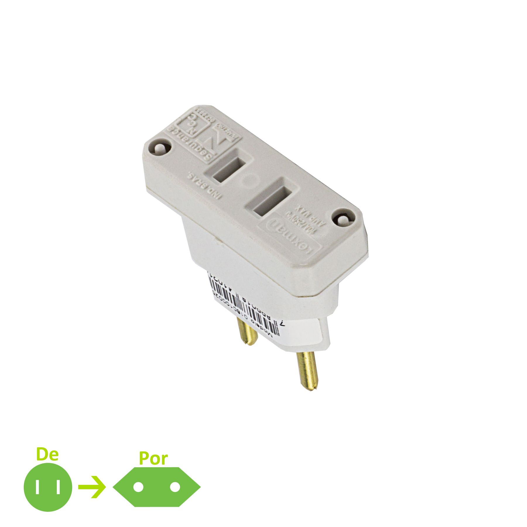 Adaptador 1 tomada Preto Lexman