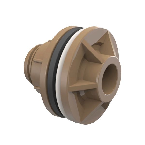 Adaptador com Anel Marrom PVC Soldável 50mm ou 1.1/2 Plastilit