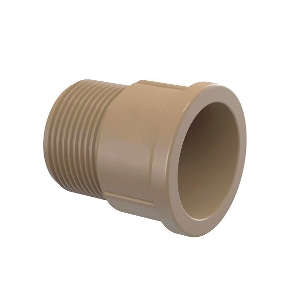 Adaptador Marrom PVC Roscável e Soldável 60mm ou 2 Plastilit
