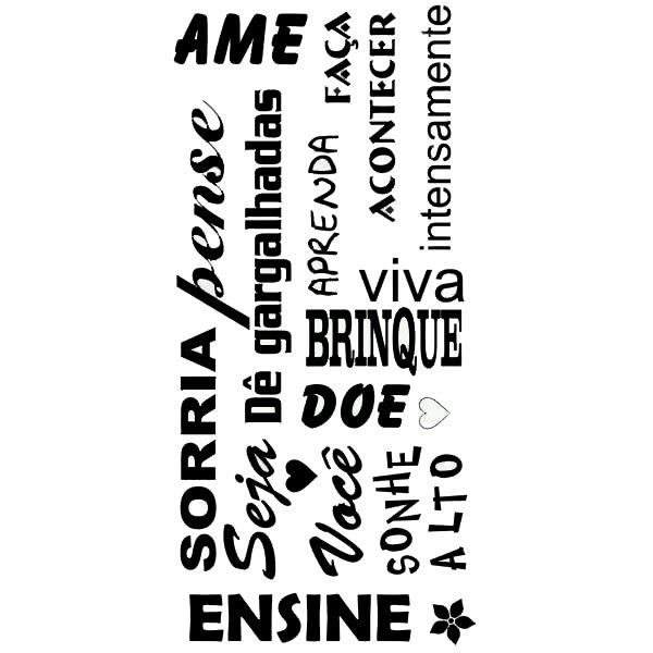 Adesivo Decorativo Frase 40x100cm