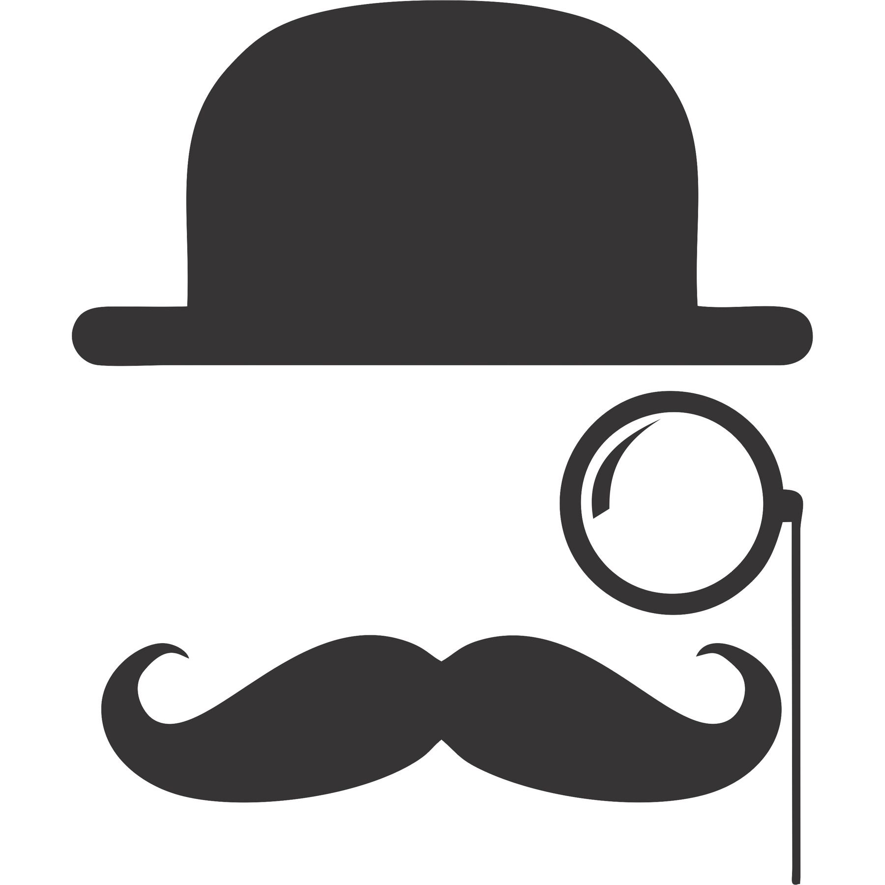 Adesivo Decorativo Mustache 22x30cm