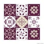 Adesivos de azulejo Mix 24 unidades bordo Grudado Adesivos