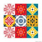 Adesivos de azulejo Mix sensações 24 unidades Grudado Adesivos