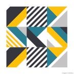 Adesivos de azulejo Sixties 24 unidades Grudado Adesivos