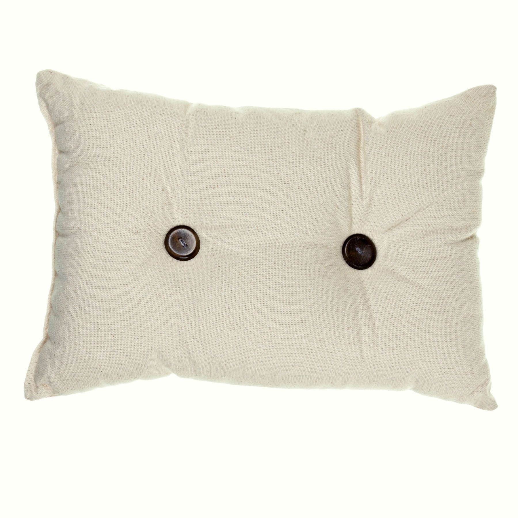 Almofada 2 Botões Natural 30x45cm