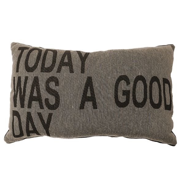 Almofada Good Day Cinza 30x50cm