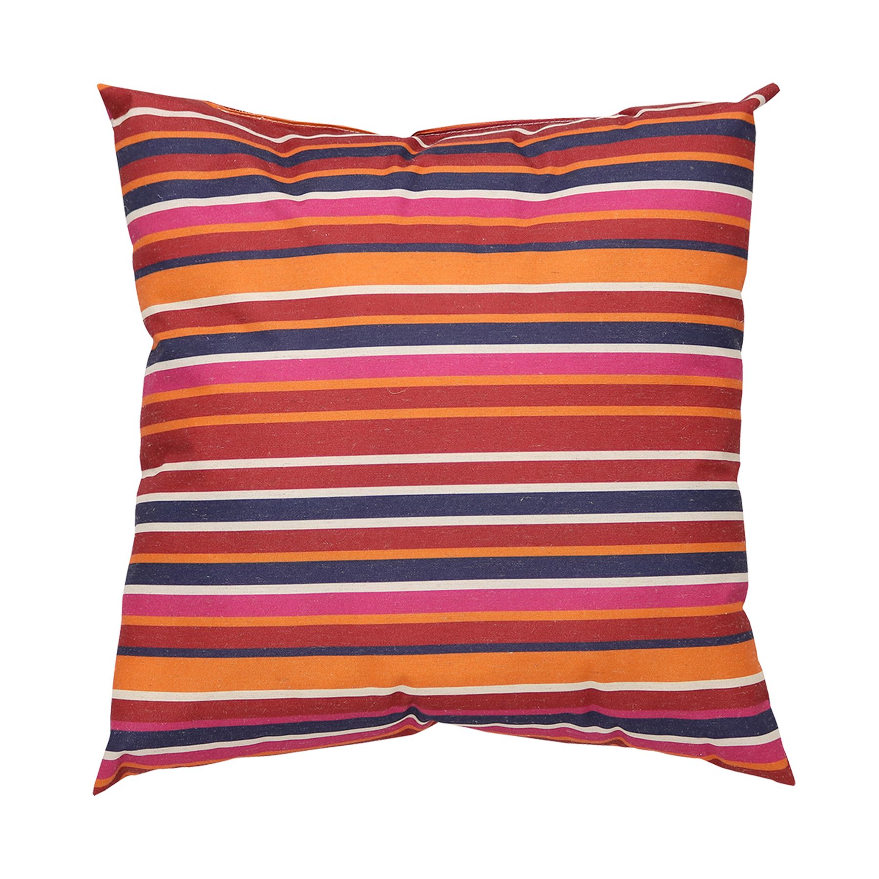 Almofada Jardim Tecido Hidrorepelente Urban Etnic Listras Vermelha 60x60cm