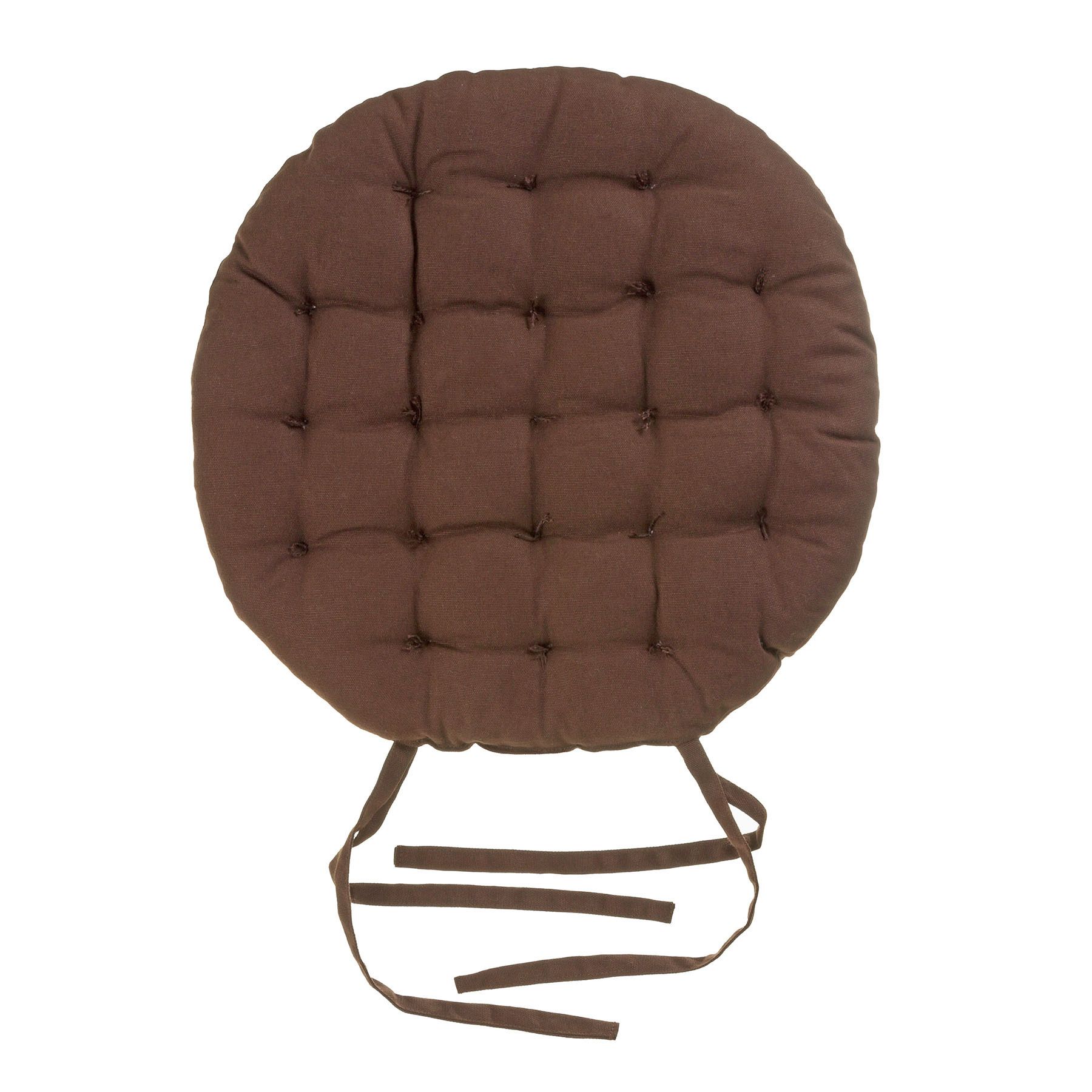 Almofada para Assento Cléa Laços Marrom 40x40cm