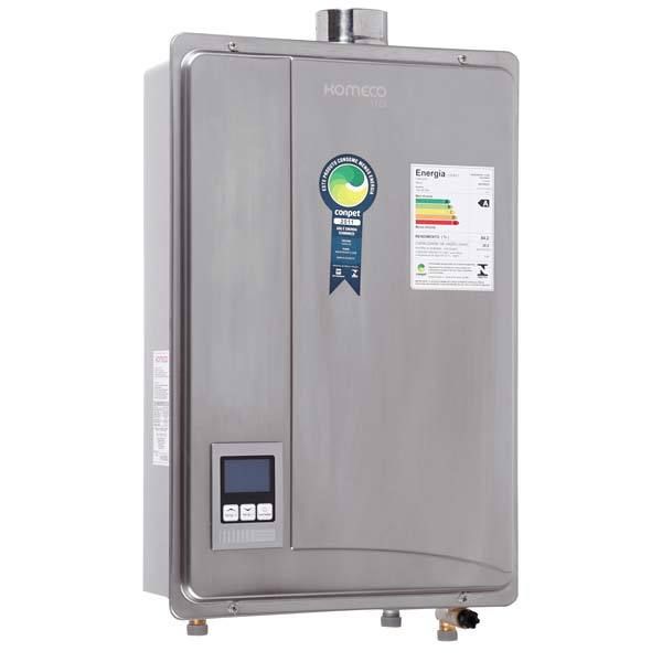 Aquecedor de Água a Gás GLP 30L/min Inox KO 31 DI Komeco