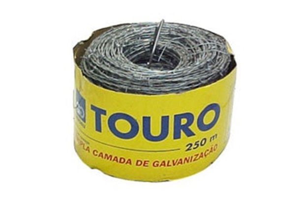 Arame Farpado Touro Rolo 500m