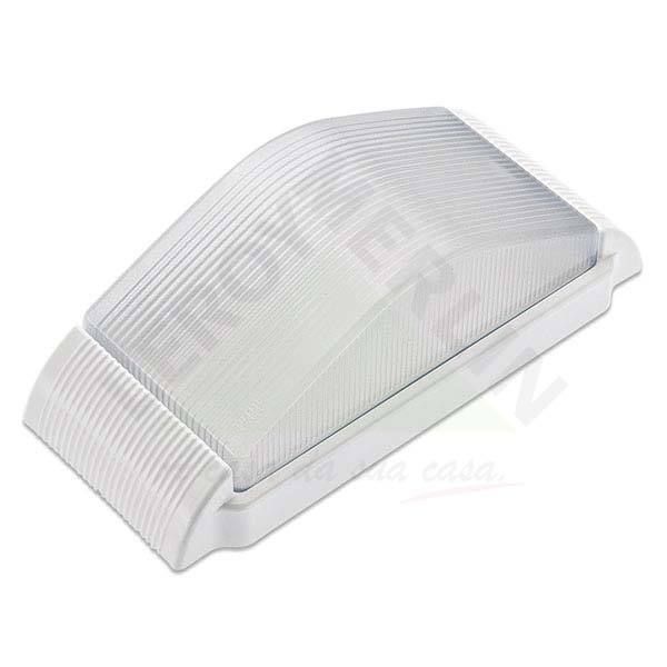 Arandela Externa Dital Retangular Plástico Branco Bivolt