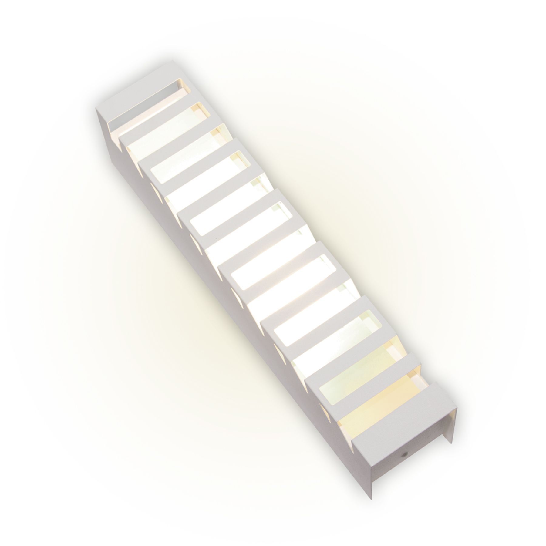 Arandela Externa Felluz Versátil Retangular Alumínio Branco E27