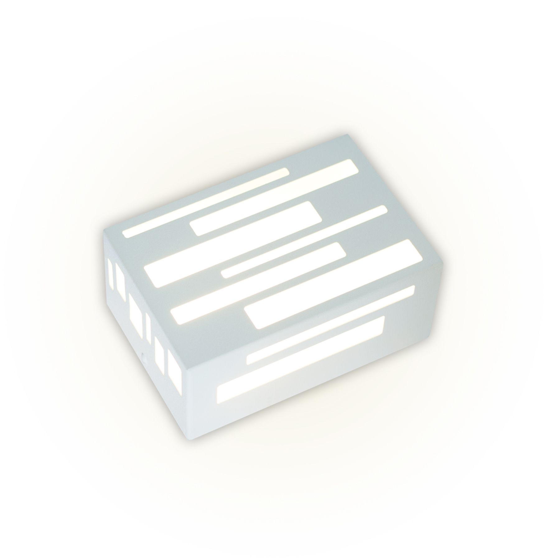 Arandela Externa Felluz Versátil Retangular Alumínio Branco E27