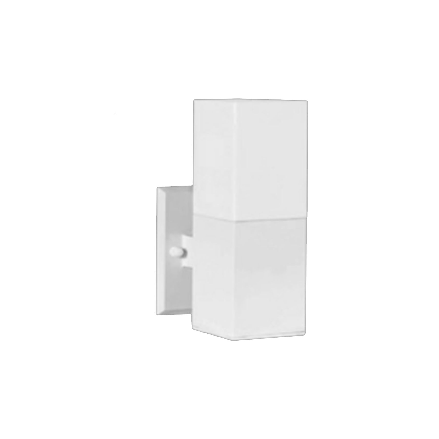 Arandela Externa Germany Retangular Metal Branco Bivolt