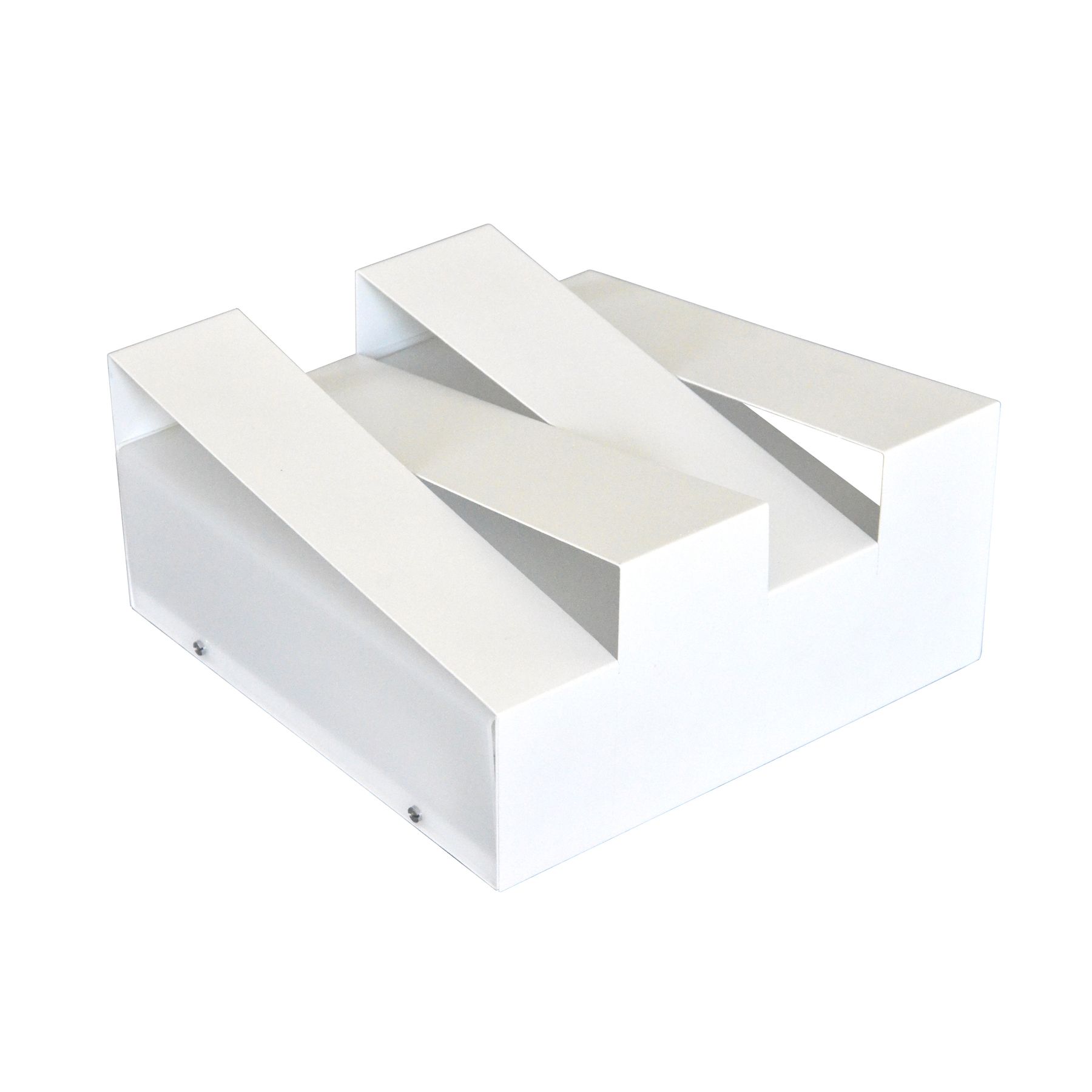 Arandela Interna ARA 351 Retangular Alumínio Branco Bivolt Inspire