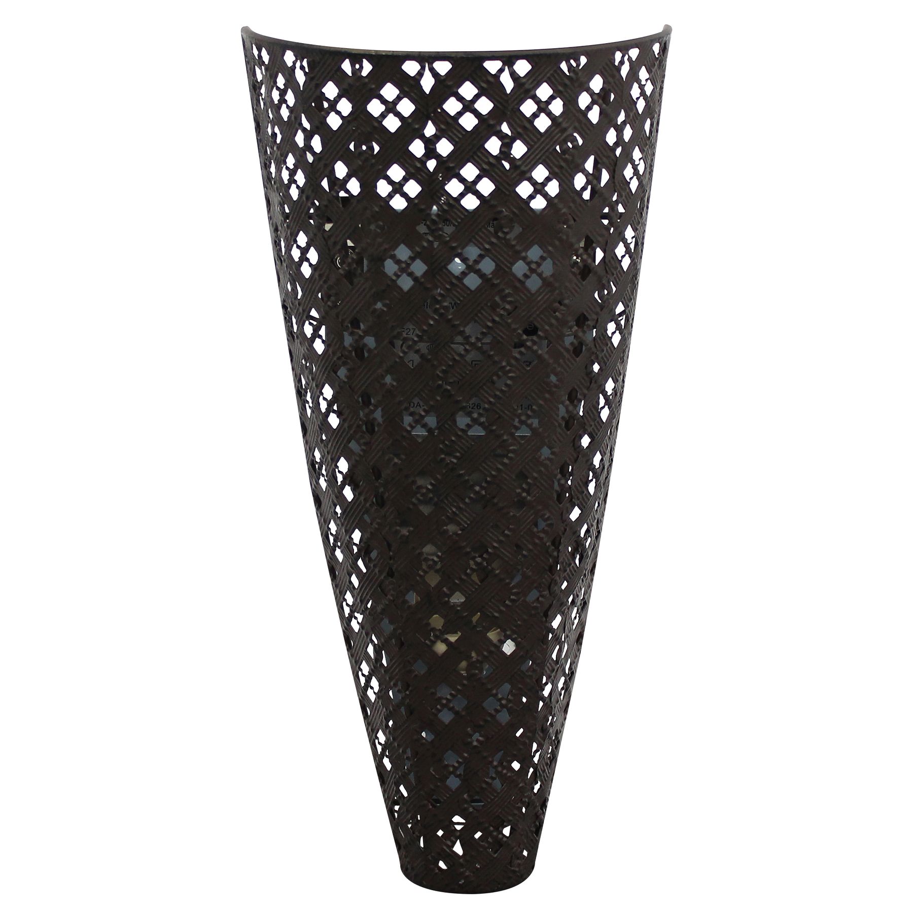 Arandela Interna Fes Triangular Aço Marrom Bivolt Inspire