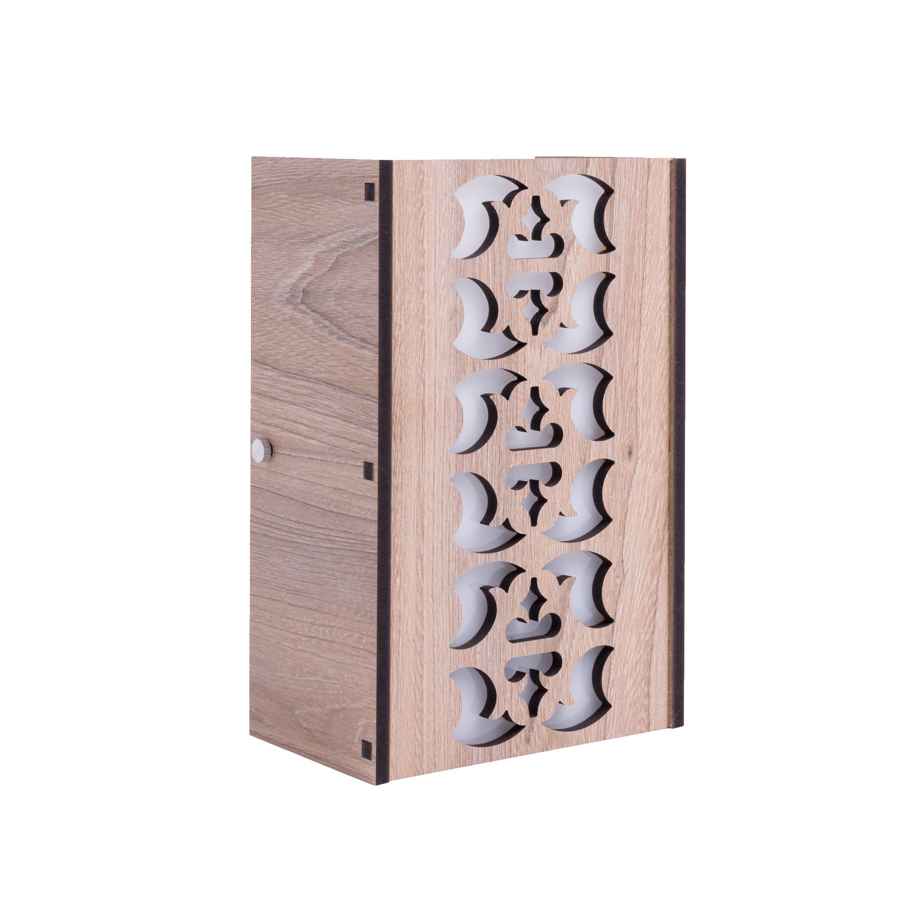 Arandela Interna Karina Retangular MDF Cru Bivolt Inspire