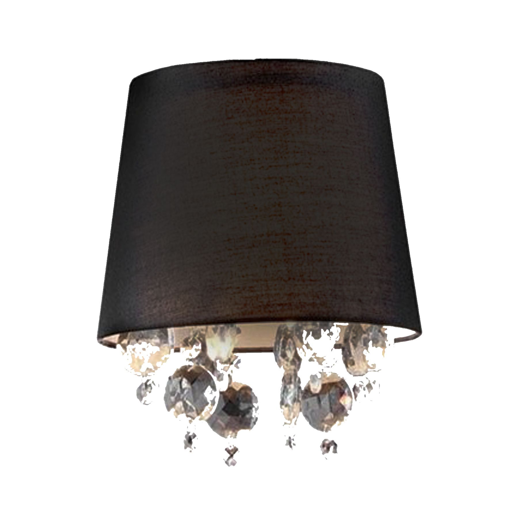 Arandela Interna São Paulo Redondo Cristal Branco Bivolt LLUM Bronzearte