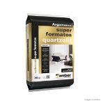 Argamassa de uso externo e interno Super formatos de secagem rápida 20kg branca Quartzolit