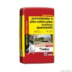 Argamassa de uso externo para porcelanato e piso sobre piso 20kg Quartzolit