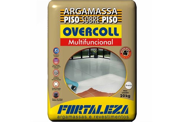 Argamassa Overcoll Piso Sobre Piso E Azulejo Sobre Azulejo Secagem Rápida Branco 20 Kg