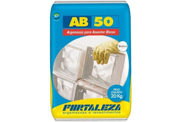 Argamassa para Bloco de Vidro Ab 50 Branca 20kg