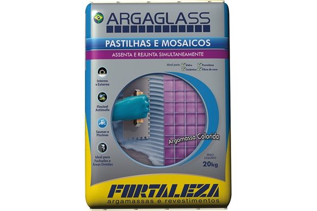 Argamassa para Pastilha de Vidro Argaglass Branca 20kg