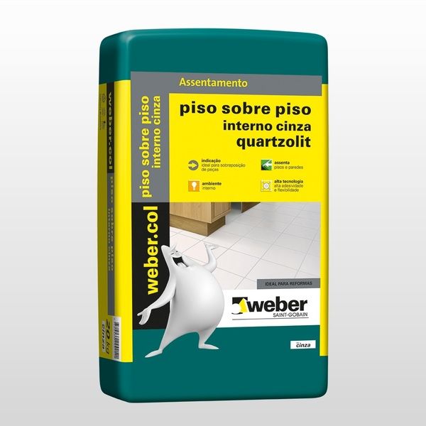 Argamassa Piso sobre Piso 15kg Cinza Quartzolit