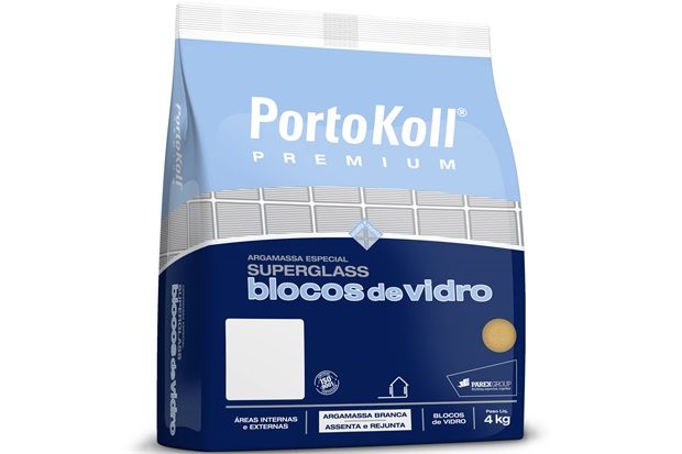 Argamassa Super Glass para Bloco de Vidro Branca 4 Kilos