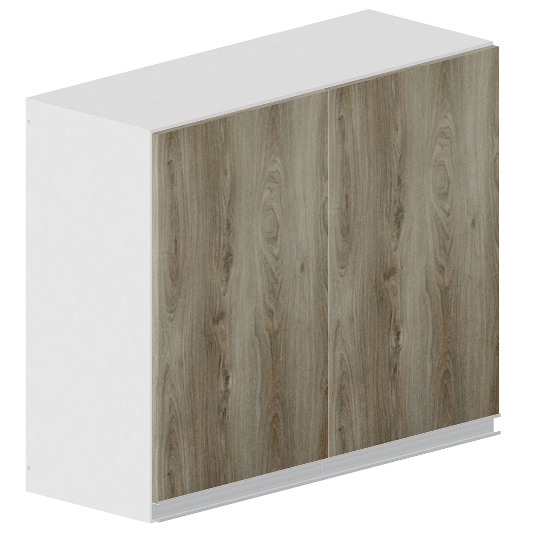 Armário Aéreo de Cozinha Madeira Carvalho Bonatto 67x80x31,5cm