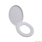 Assento sanitário almofadado Oval bege 5 Astra