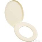 Assento sanitário almofadado Oval bege 8 Astra