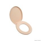 Assento sanitário almofadado Oval salmão 1 Astra