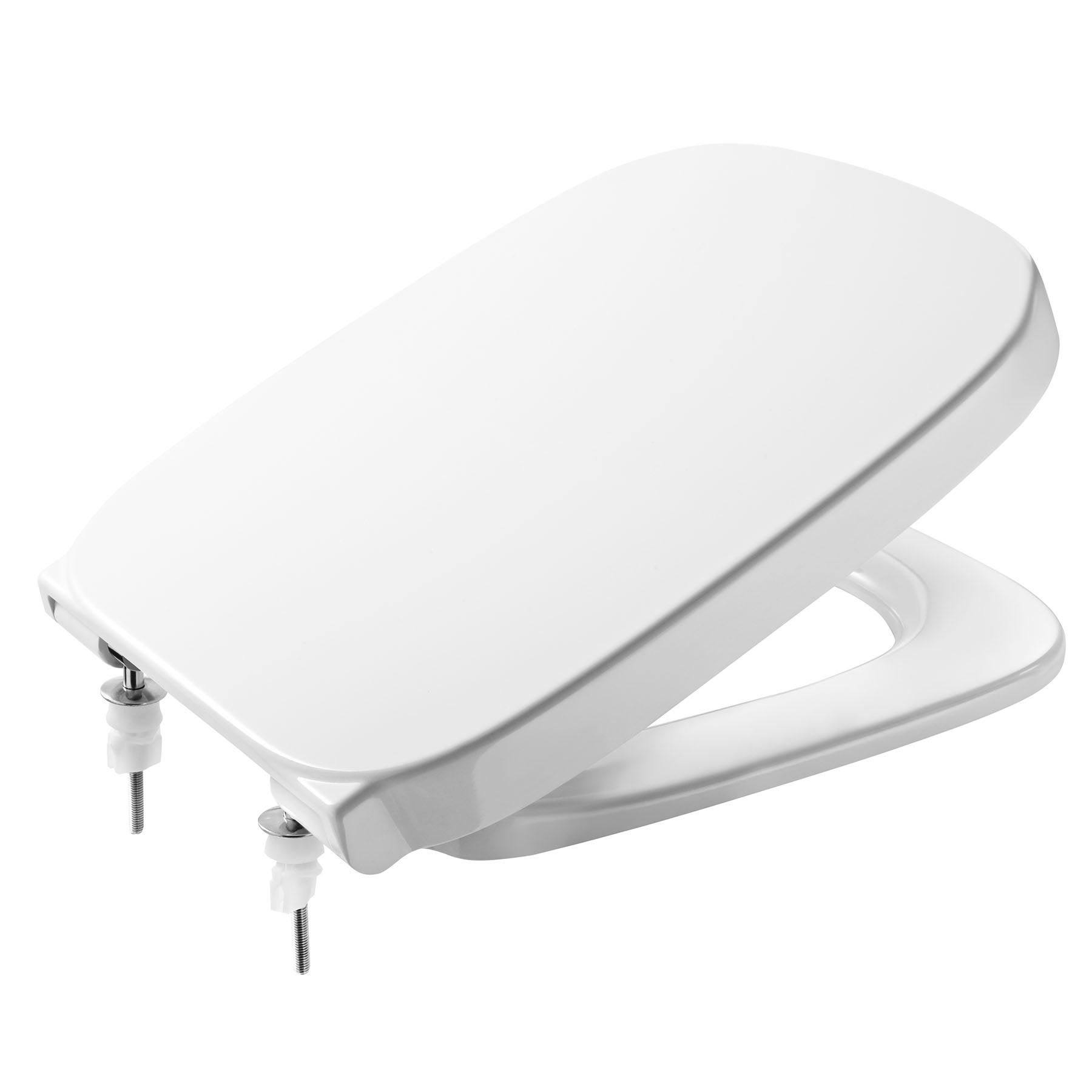 Assento Sanitário Debba Termoplástico Branco Fechamento Suave Roca