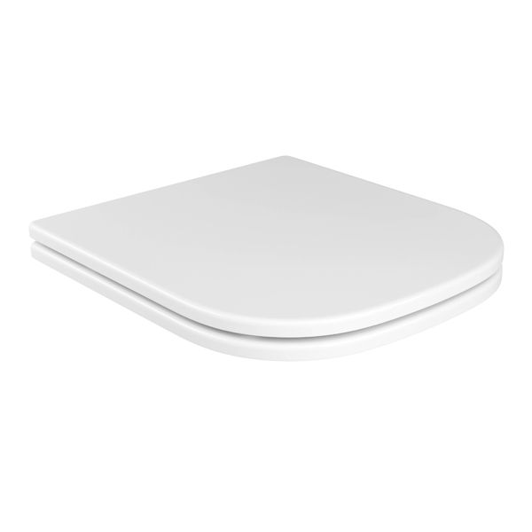 Assento Sanitário Quadra/Polo/Unic Poliéster Branco Fechamento Suave Deca