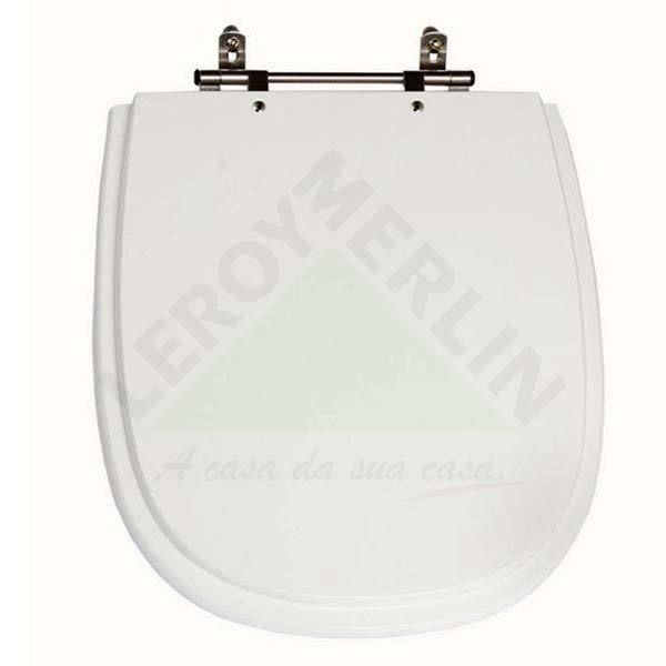 Assento Sanitário Sabatini Poliéster Branco Fechamento Comum Tampex