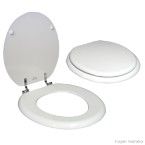 Assento sanitário universal Classic Mood Wood branco Tupan