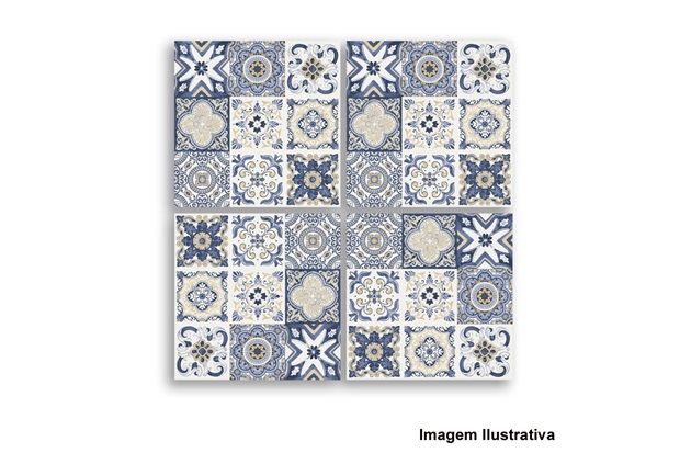 Azulejo Português Mosaico Bianco Yellow