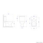 Bacia para caixa acoplada 3/6 litros Fast creme Deca