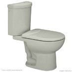 Bacia para caixa acoplada Luna cinza Claro Icasa